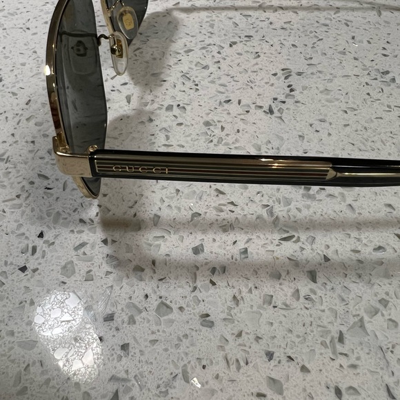 Gucci Web Wirecore Navigator Metal Sunglasses - Picture 4 of 6